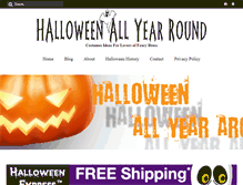 Tablet Screenshot of halloweenallyearround.com